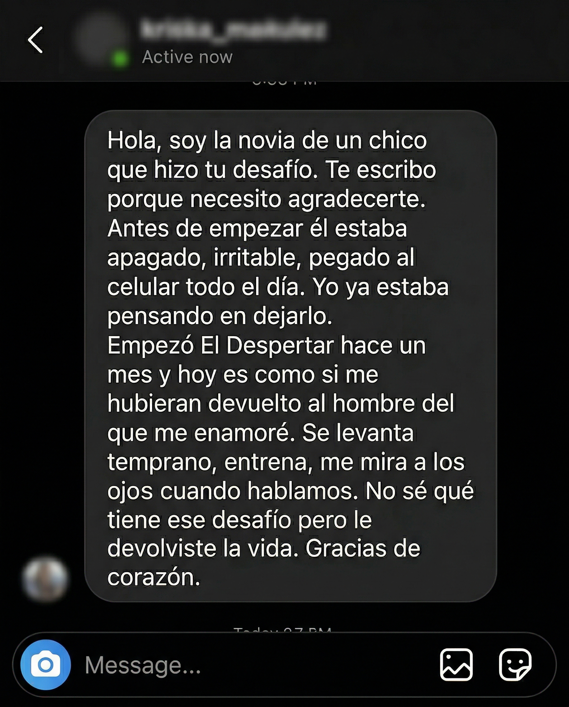 Testimonio de Krista — El Despertar